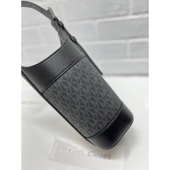 Michael Kors Wine Bottle Holder With Stripe Black Multi - Picture 4 of 8